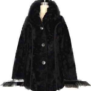 Faux fur coat